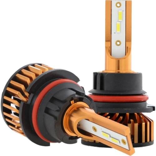 AUXBEAM 1 Pair 12/24V 52W 2500lm 6500K Car LED Headlight Bulbs H1 H3 H7 H13 9004 9005 9006 9007 COB Auto Headlamp Led Car Light