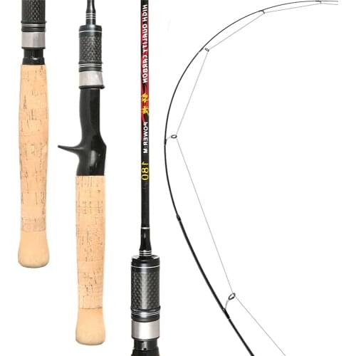 Solid Carbon Telescopic Fishing Lure Rod Flow Ultralight Soft UL Carbon Horsehead Spinning Baitcasting Rod Casting Travel Pole