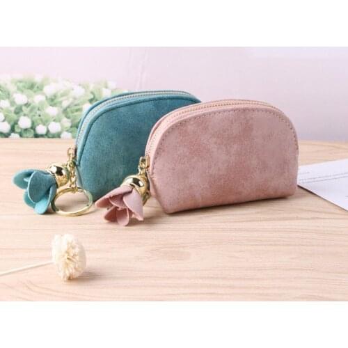 2021 Women Faux Leather Coin Purse Card Keys Holder Organizer Zipper Mini Wallet Pendant Clutch Bag Small Handbag Bag carteira
