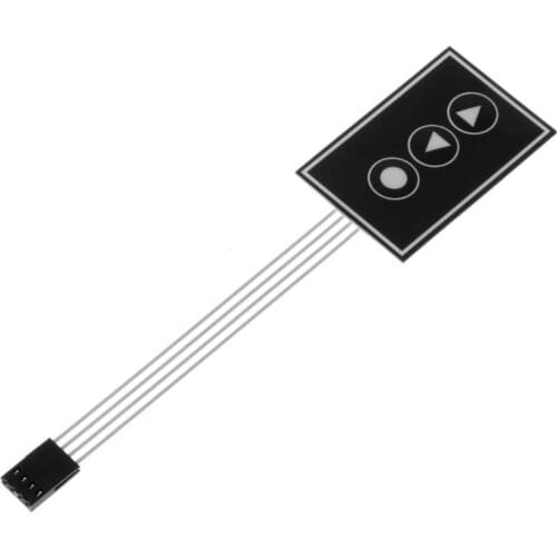 1x3 Matrix Array 3Key Membrane Switch Keypad Keyboard 1*3Key 36*55mm DIY Arduino