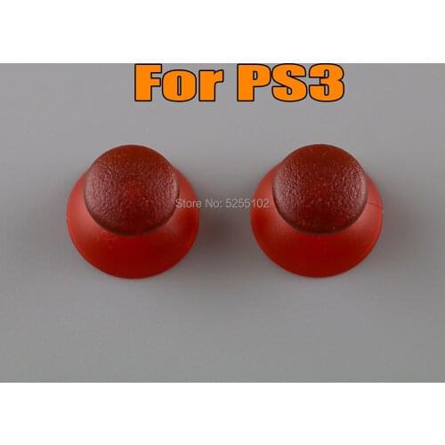 2pcs clear transparent cap 3D Analog Joystick Stick Module Mushroom Cap For Sony PlayStation PS3 Controller Thumb Cover