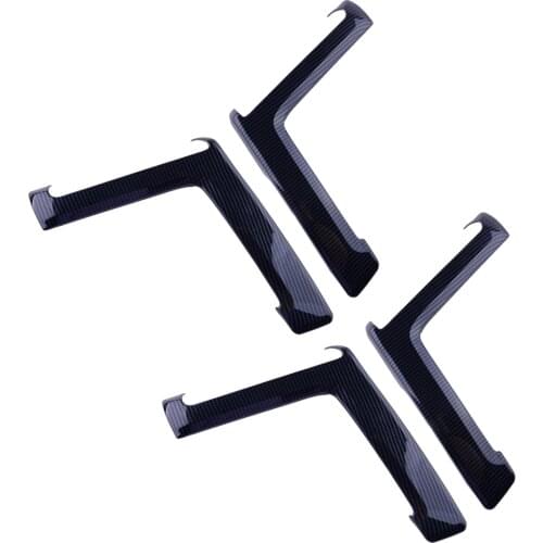4Pcs/Set ABS Carbon Fiber Black Inner Door Armrest Stripes Covers Trims Fit For Toyota 4Runner 2010-2017 2018 2019 2020 2021