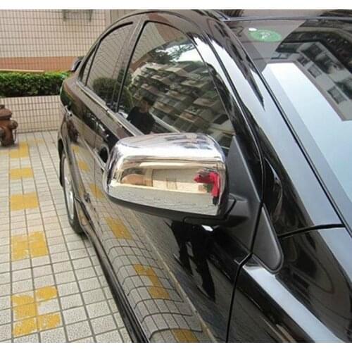 ABS Chrome Rearview mirror cover Trim/Rearview mirror Decoration for 2010-2013 Mitsubishi Lancer/Lancer X/Lancer Evo Car styling