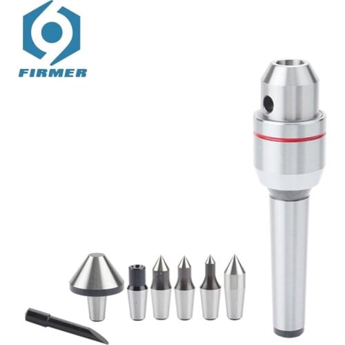 Lathe Tool Replaceable Rotatory Centre High PrecisionRevolving Morse Thimble Active Centre MT2 / MT3 For High Speed Lathe Machne