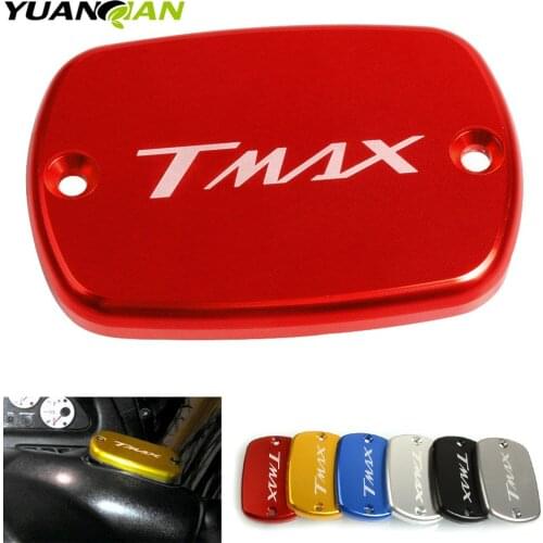 CNC Aluminum Motorcycle Brake Fluid Fuel Reservoir Tank Cap Cover For YAMAHA TMAX 530/500 T-MAX 530/500 TMAX530 TMAX500