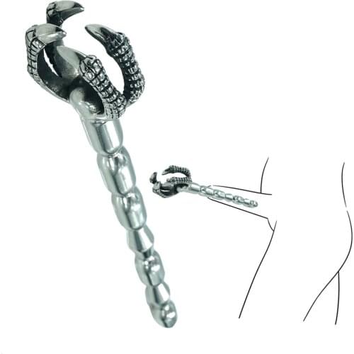 Fake piercing Stainless steel Urethral catheter stick Sex toy penis vaginal urethral dilator couple flirting masturbation septum
