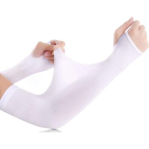 Summer Running Sunscreen Ice Silk Long Sleeve Men Outdoor Cycling Women Warmers Training Driving Anti-UV Fashion Arm Sleeves