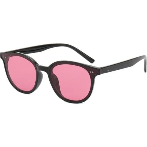 2021 New Retro Classic Round Women Sunglasses Trendy Plastic Frame Men Fashion Brand Design Vintage Sun Glasses Unisex Uv400