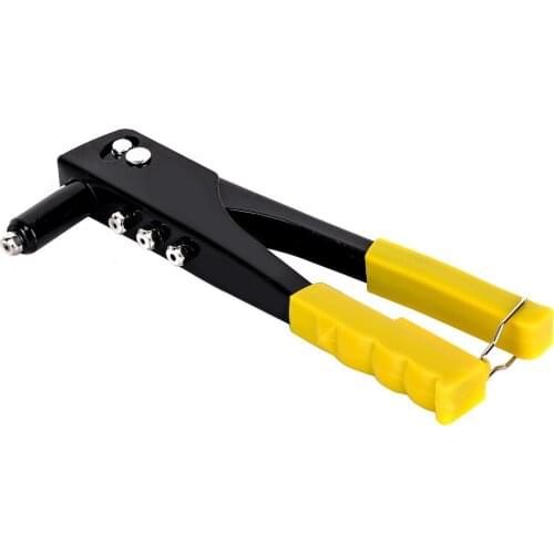 New Heavy Duty Hand Riveter Gun Useful Riveter Gun Kit with 60 Steel Rivets Practical Furniture Repair Handle DIY Tool Set