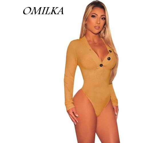 OMILKA Women's Long Sleeve Bodysuits