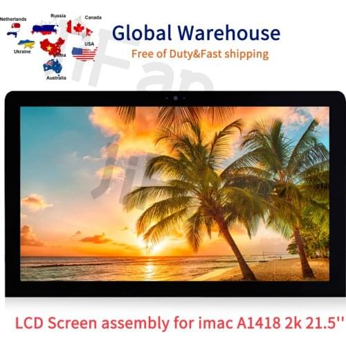 Original New A1418 LCD 2K LM215WF3 SDD1 SDD2 D3 D4 D5 For Apple iMac display assembly 21.5" 2012 2013 A1418 2K MD093 MD094