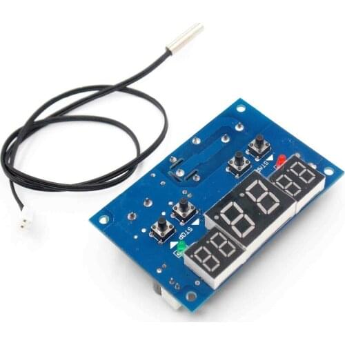 1pcs DC12V thermostat Intelligent digital thermostat temperature controller With NTC sensor W1401 led display