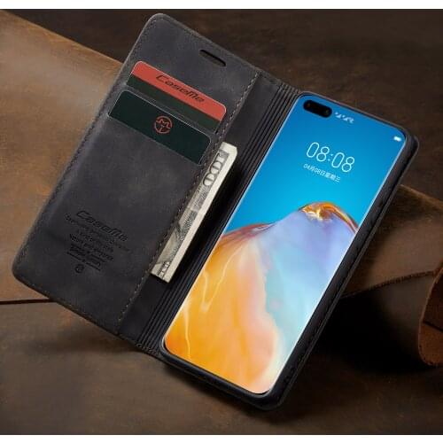 For Huawei Mate30 P40 Pro Luxury Flip Magnetic Leather Case For Huawei P40 P30 P20 Lite Pro Stand Card Slots Wallet Phone Cover