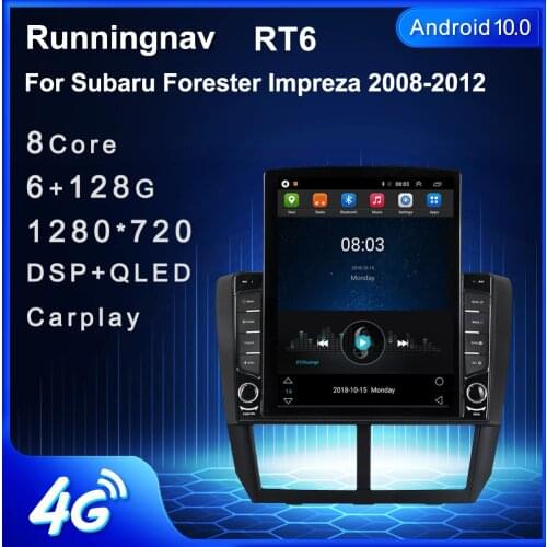 Runningnav For Subaru Forester Impreza 2008 2009 - 2012 Tesla Type Android Car Radio Multimedia Video Player Navigation GPS