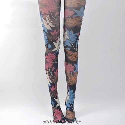 Spring And Autumn Retro Coffee Bird Printed