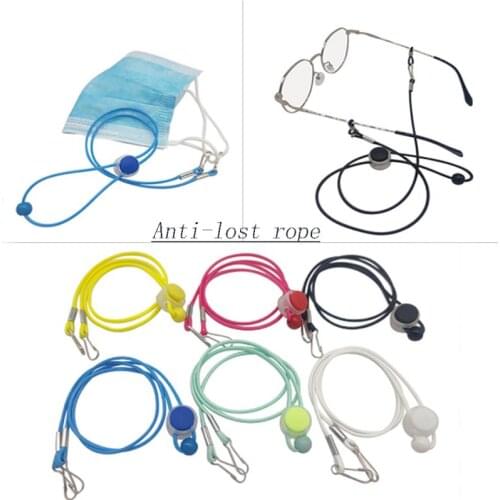 Face Mask Lanyard Non-marking Ear Hook Glasses Anti-lost Rope Aldult Child Adjustable Reusable For Home Outdoor Indoor School