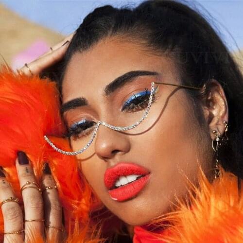 Rhinestone Eyeglass Frames Eye Glasses Frames For Women Diamond Eye Glasses Frames For Men Eyewear Sunglasses Decoration