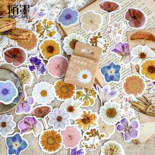 Creative Pocket Decoration Flower Box Series Cute Boxed Kawaii Stickers Planner Scrapbooking Stationery Japanese Diary Stickers