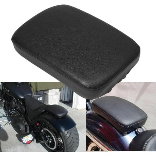 Motorcycle Universal Rear Passenger Cushion Pillion Seat Pad Suction Cups For Harley Sportster Iron XL 883 1200 Softail Dyna