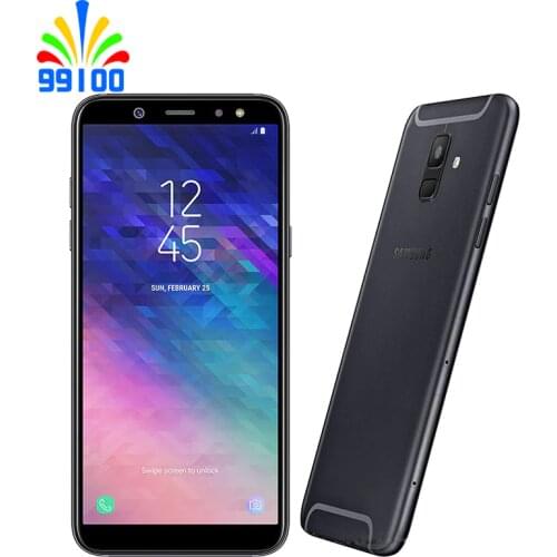 Used (90% New)Original Samsung Galaxy A6 2018 A600F 5.6inch 3GB+32GB Dual Sim Octa Core 4G-LTE Unlocked Cell Phones Fingerprint