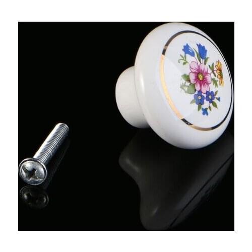 YYSD Ceramic Kitchen Door Knobs Cabinet Drawer Cupboard Locker Pull Handle