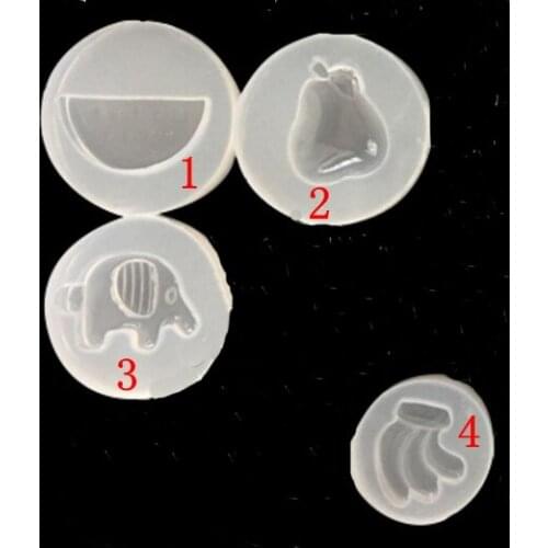 1pcs Elephant Banana Pear Rabbit Liquid silicone mold DIY resin jewelry pendant necklace mold resin molds for jewelry