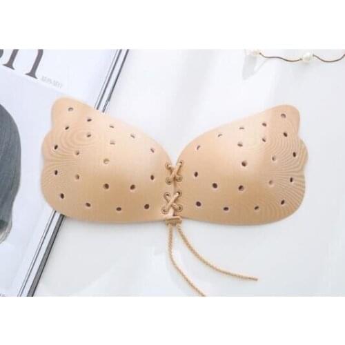 100 pcs Fashion Bra Seamless Wire Free Strapless Bras Solid Wedding Cozy Invisible Bras with Breathable Holes For Women