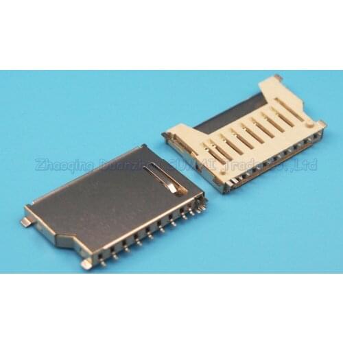 25pcs 11P SD Card Holder Slot Short body Without self-push