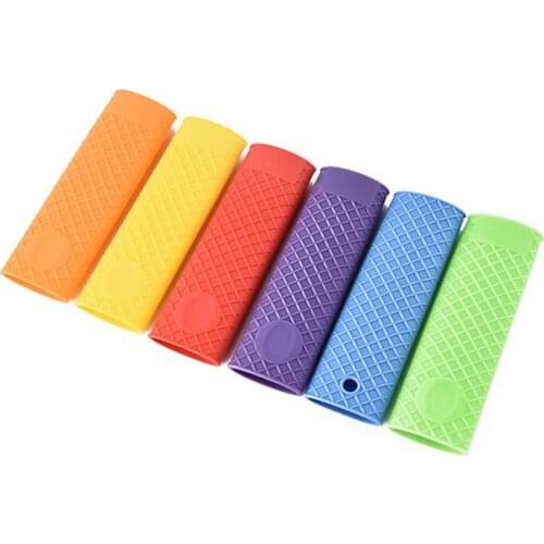 400pcs/lot Kitchen Tool Silicone Panhandle Mitts Cover Insulation Non-slip Handle Set