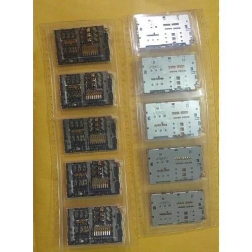 50pcs/lot, Original new sim card reader connector socket module for Samsung Galaxy A3 A310F A5 A510F A7 A710F 2016