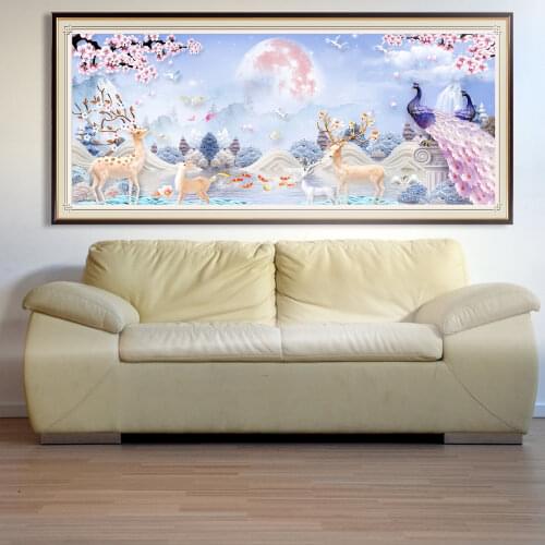 DIY Plum blossom Diamond Painting Peacock Full Square Round Diamond Embroidery Animals Mosaic Picture of Rhinestones Home Decor