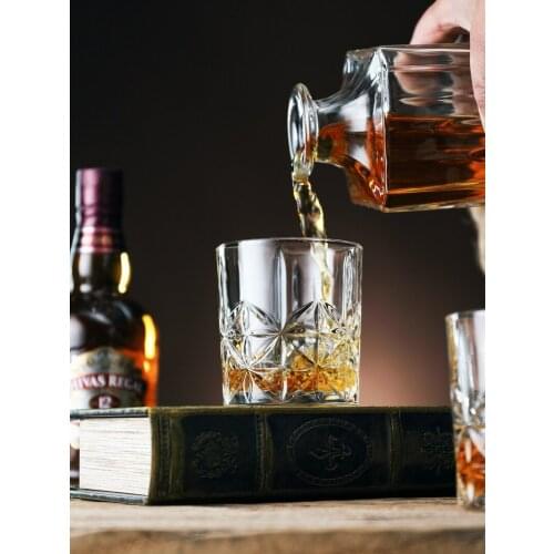 Western wine glass glass European-style whiskey glass cocktail glass drinking glass household wine bottle wine set