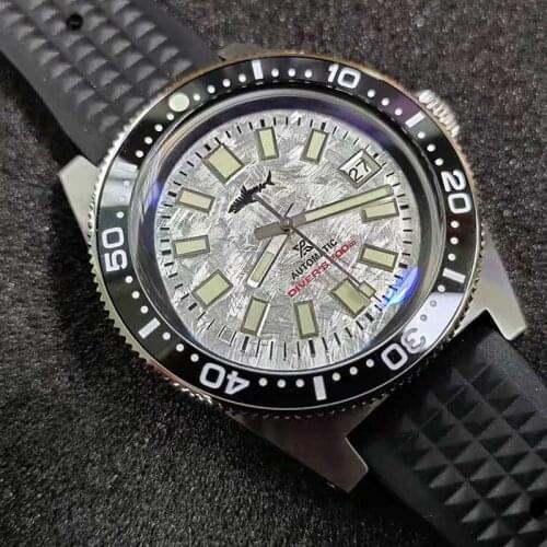 HEIMDALLR Men Automatic Watch 62MAS Snowflake Dial NH35 Mechanical Watches Sapphire Crystal Luminous 300M Waterproof Diver Watch