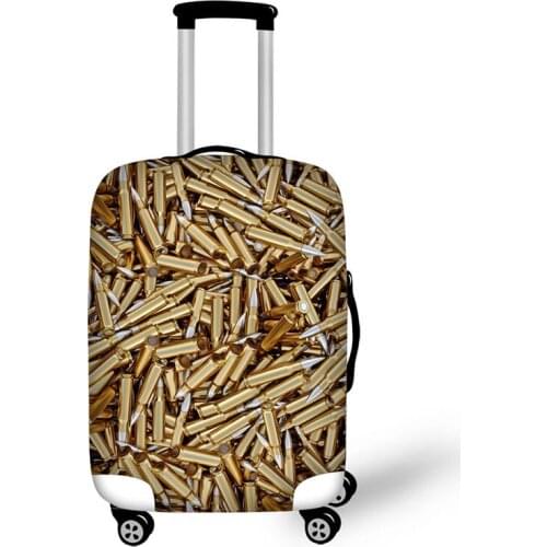 Case cover wolf Travel accessories 3D bullet rock design unicorn Anti dust Luggage protective covers Protective suitcase case