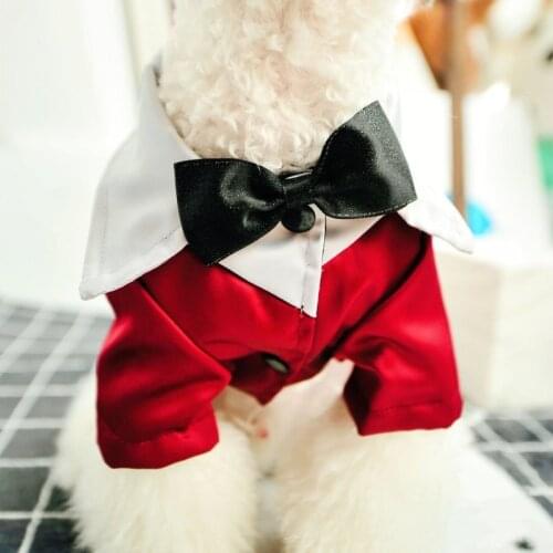 Dog Suit Boy Dog Clothes Wedding Costume Harness Vest Coat Jacket Pet Clothing Dog Tuxedo Outfit Party Pet Costume Garment