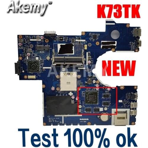 Akemy K73T Motherboard QBL70 LA-7553P HD7670M For ASUS K73T K73TA X73T K73TK R73T Laptop Motherboard K73TK K73TA Mainboard