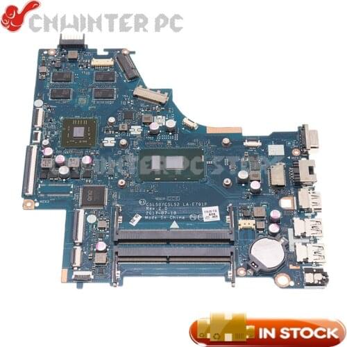 NOKOTION For HP 250 G6 15-BS Laptop Motherboard 926250-001 926250-501 926250-601 CSL50 CSL52 LA-E791P SR2UW I3-6006U CPU