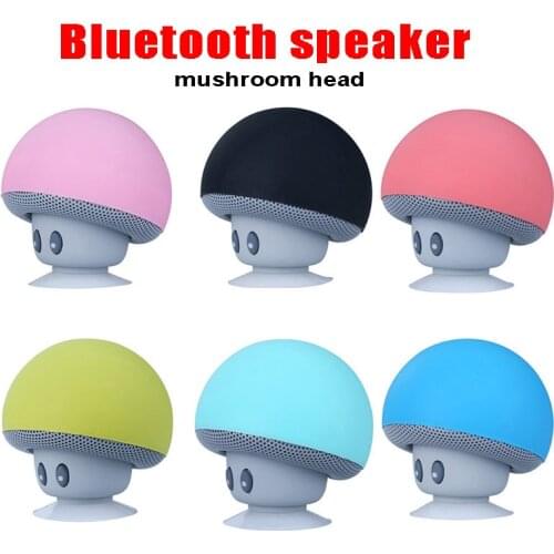 Cute Design Cartoon Mushroom Wireless Bluetooth Speaker Mini Outdoor Portable Stereo Bluetooth Speaker for iPhone Xiaomi