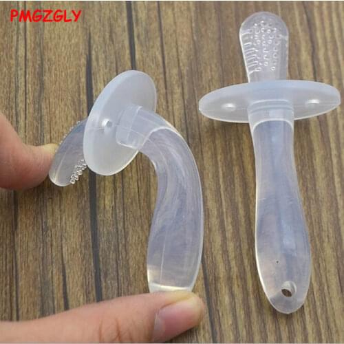 Soft Chewable Bendable Teether Training Toothbrush Brush For Infants Neonatal Tooth Care Silicone Toothbrush baby Teethers