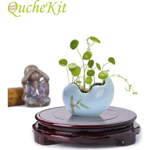 16/18/20/22/24cm Carving Vase Base Buddha Incense Flowerpot Wood Carving Teapot Base Jewelry Display Stand Tray Storage Holder