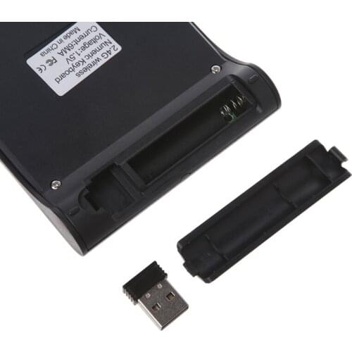 Portable 2.4G Wireless Digital Keyboard USB Number Pad 18 Keys Numeric Keypad H052