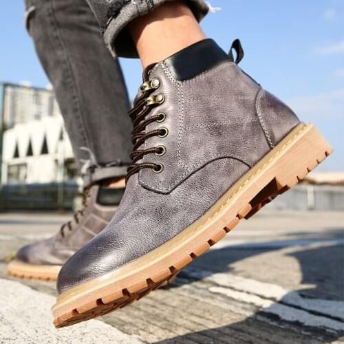 Casual zapatillas Sneaker leather mens sale hombre sneakers man shoes fashion leisure casual boots black flat shoe sports men