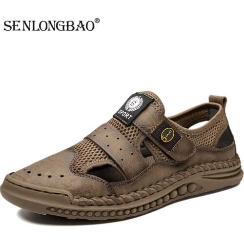 New Summer Fashion Mens Sandals Breathable Men Shoes Quality Beach Sandals Man Outdoor Casual Shoes Roman Slippers Size 38-46