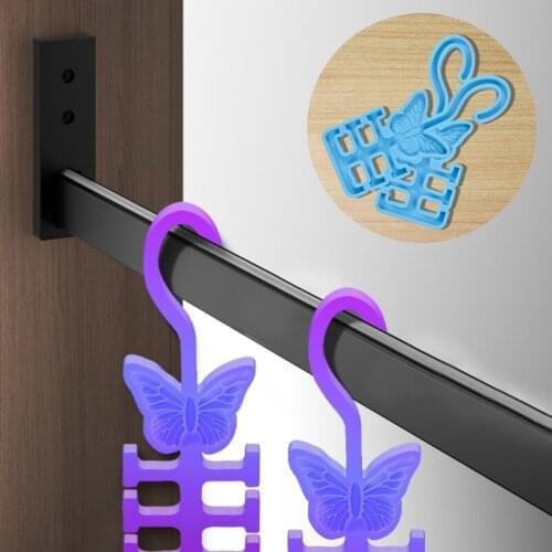 T5UF 2 Styles Useful Mask Hanger Epoxy Resin Mold Storage Rack Holder Casting Silicone Mould DIY Crafts Jewelry Pendant Making