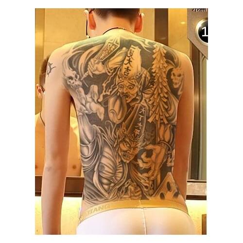 Waterproof Temporary Tattoo Sticker mens whole back tattoo grim Reaper large tatto stickers flash tatoo fake tattoos for women