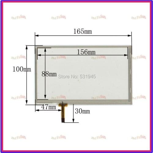 ZhiYuSun HLD-TP-0936 7 inch TOUCH Screen panels 165mm*100mm for GPS or commercial use post 165*100