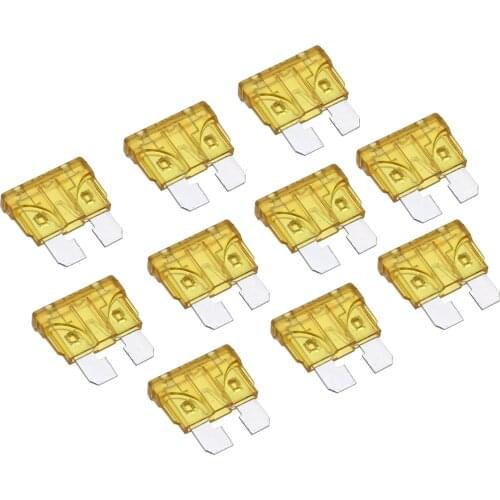 10pcs 20A Color Coded Standard ATO/ATC 32V Blade Car Fuse Auto Replacement Parts For Auto Car Truck