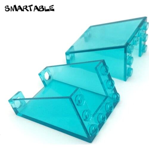 Smartable Windscreen 3x4x4 Building Block MOC Car Window Parts Brick Toys For Kids Compatible Major Brands City 4872 10pcs/lot