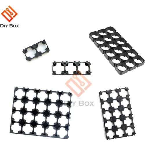 10Pcs 18650 Battery Holder 1X2 1X3 3X5 3x6 4x5 Cell 18650 Batteries Spacer Holders Radiating Plastic Holder Bracket For Diy