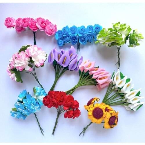 144Pcs mini colored horseshoe flowers Wedding Decorative Christmas Decor for Home Diy Gifts Box